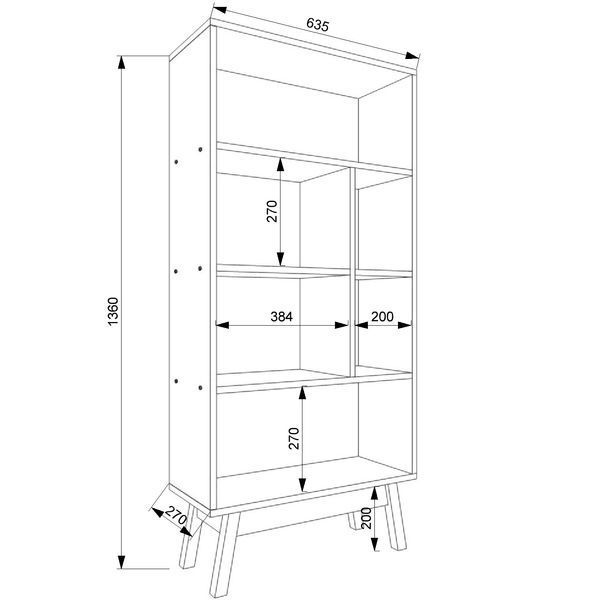 Стелаж FLASHNIKA W13 (635мм x 270мм x 1360мм) 19259 фото