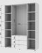 Розпашна Шафа для одягу Doros Гелар комплект Білий 3+4 ДСП 271,2х49,5х203,4 (42002120) 42002120 фото 5