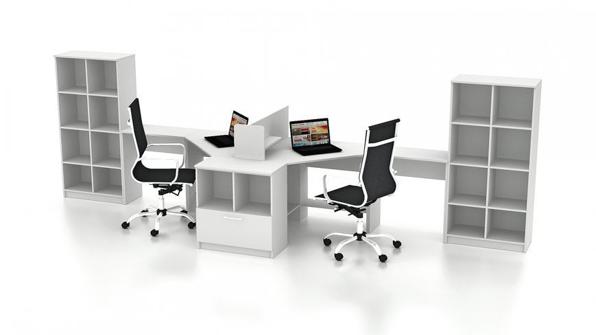 Комплект офісних меблів FLASHNIKA Simpl 7 (4600мм x 1250мм x 1466мм) 14516 фото