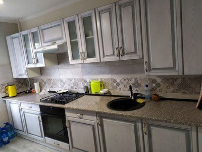 Кухня Платинум з патиною срібло 1523 фото