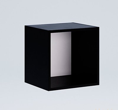 Полиця навісна BOX-10 чорна 1659 фото