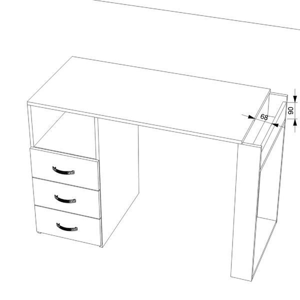 Комп'ютерний стіл FLASHNIKA LEGA 62 (1100мм x 500мм x 750мм) 19190 фото