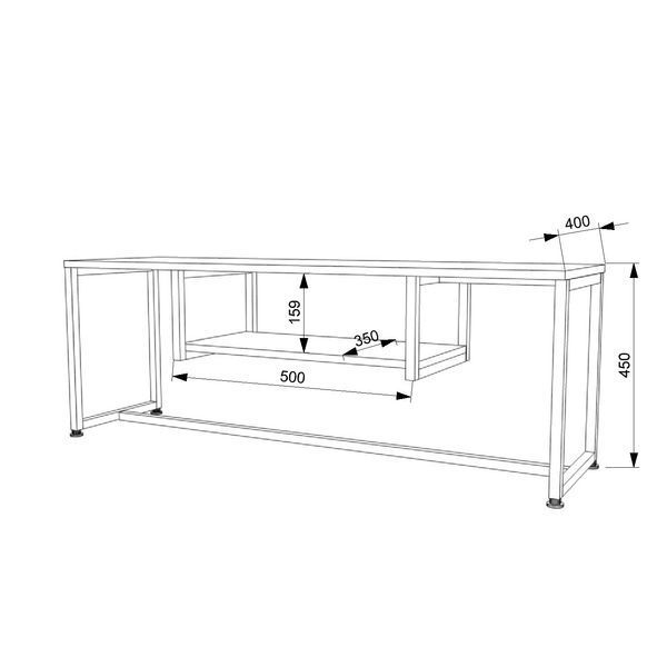 Тумба ТВ ЛОФТ FLASHNIKA ТВЛ-4 (1300мм x 400мм x 450мм) 15305_34371 фото