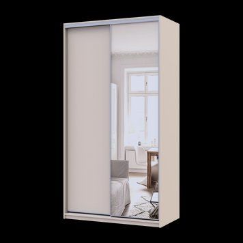 Шафа купе Doros Сіті Лайт Кашемір 1 ДСП / 1 дзеркало 120х60х225 (80736335) 80736335 фото
