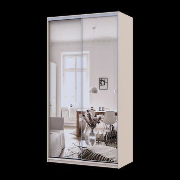 Шафа купе Doros Сіті Лайт Кашемір 2 Дзеркала 120х60х225 (80736341) 80736341 фото