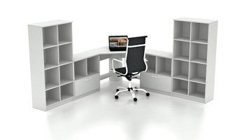 Комплект офісних меблів FLASHNIKA Simpl 25.1 (2300мм x 2300мм x 1446мм) 15187 фото
