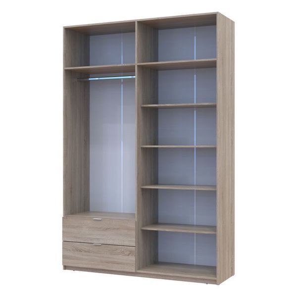 Розпашна Шафа для одягу Doros Лукас Дуб Сонома 160х50х240 (80737730) 80737730 фото