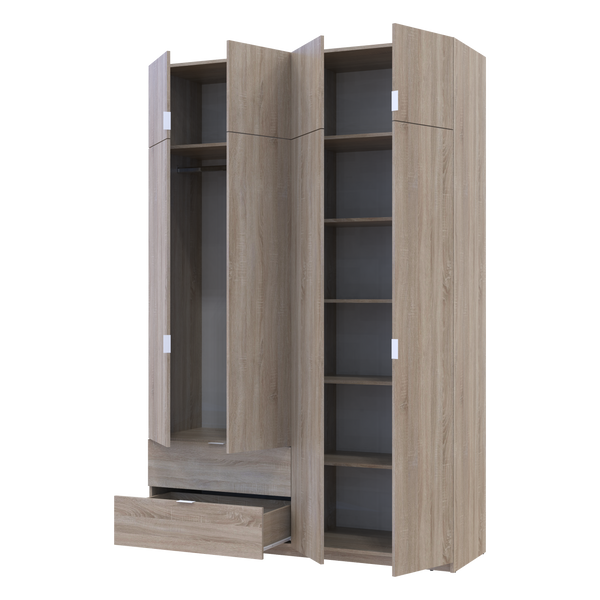 Розпашна Шафа для одягу Doros Лукас Дуб Сонома 160х50х240 (80737730) 80737730 фото