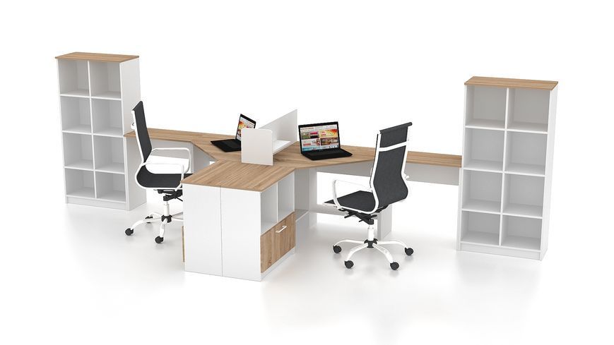 Комплект офисной мебели FLASHNIKA Simpl 5.1 (4600мм x 1600мм x 1446мм) 15173 фото