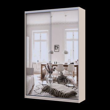 Шафа купе Doros Сіті Лайт Кашемір 2 Дзеркала 150х45х225 (80736362) 80736362 фото