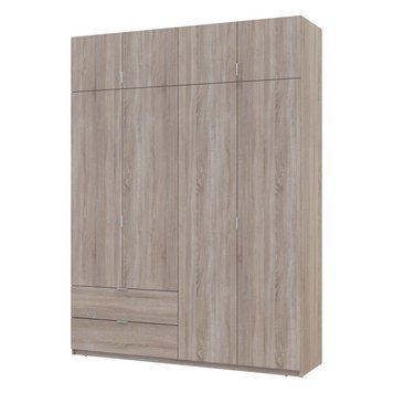Розпашна Шафа для одягу Doros Лукас Дуб Сонома 180х50х240 (80737731) 80737731 фото