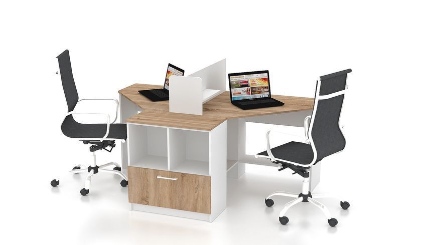 Комплект офісних меблів FLASHNIKA Simpl 9.1 (1800мм x 1250мм x 1050мм) 15176 фото