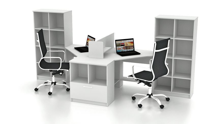 Комплект офісних меблів FLASHNIKA Simpl 10 (3200мм x 1250мм x 1446мм) 14519 фото