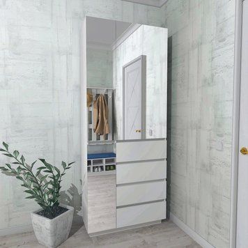 Шафа розпашна FLASHNIKA HOLD №40d (900мм x 550мм x 2200мм) 19125 фото