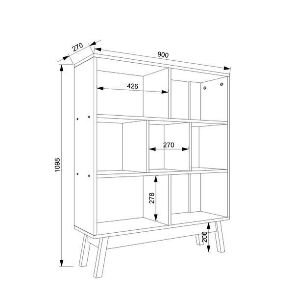 Стелаж FLASHNIKA W15 (900мм x 270мм x 1098мм) 19261 фото