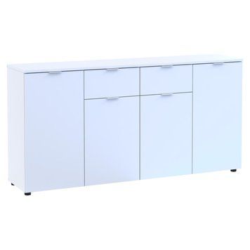 Комод Doros Рон 7 Білий 4 фасади 2 шухляди 160х38х81 (44900222) 44900222 фото