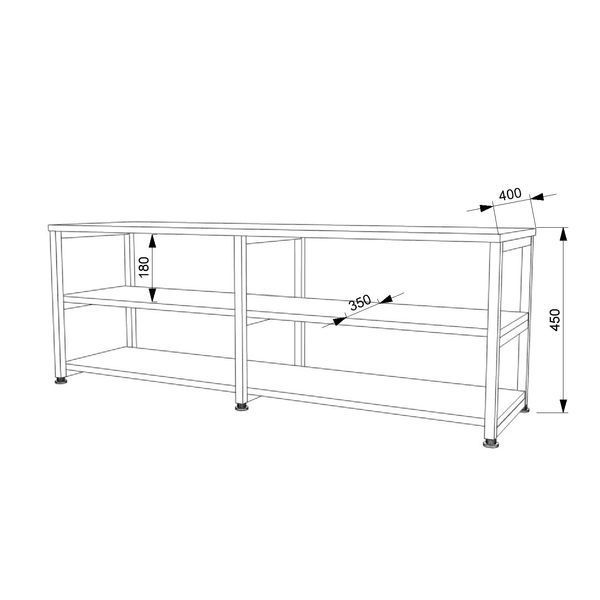 Тумба ТВ ЛОФТ FLASHNIKA ТВЛ-1 (1300мм x 400мм x 450мм) 15302_34350 фото