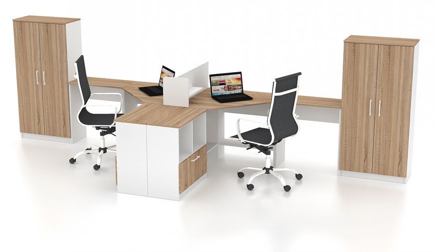 Комплект офісних меблів FLASHNIKA Simpl 4.1 (4600мм x 1600мм x 1446мм) 14512 фото