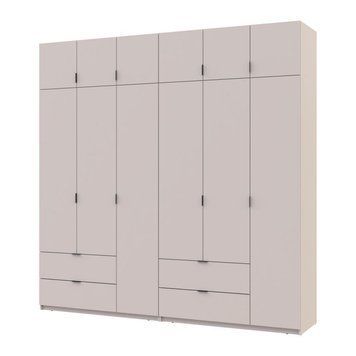 Розпашна Шафа для одягу Doros Лукас Кашемір 3+3 ДСП 240х50х240 (42005108) 42005108 фото